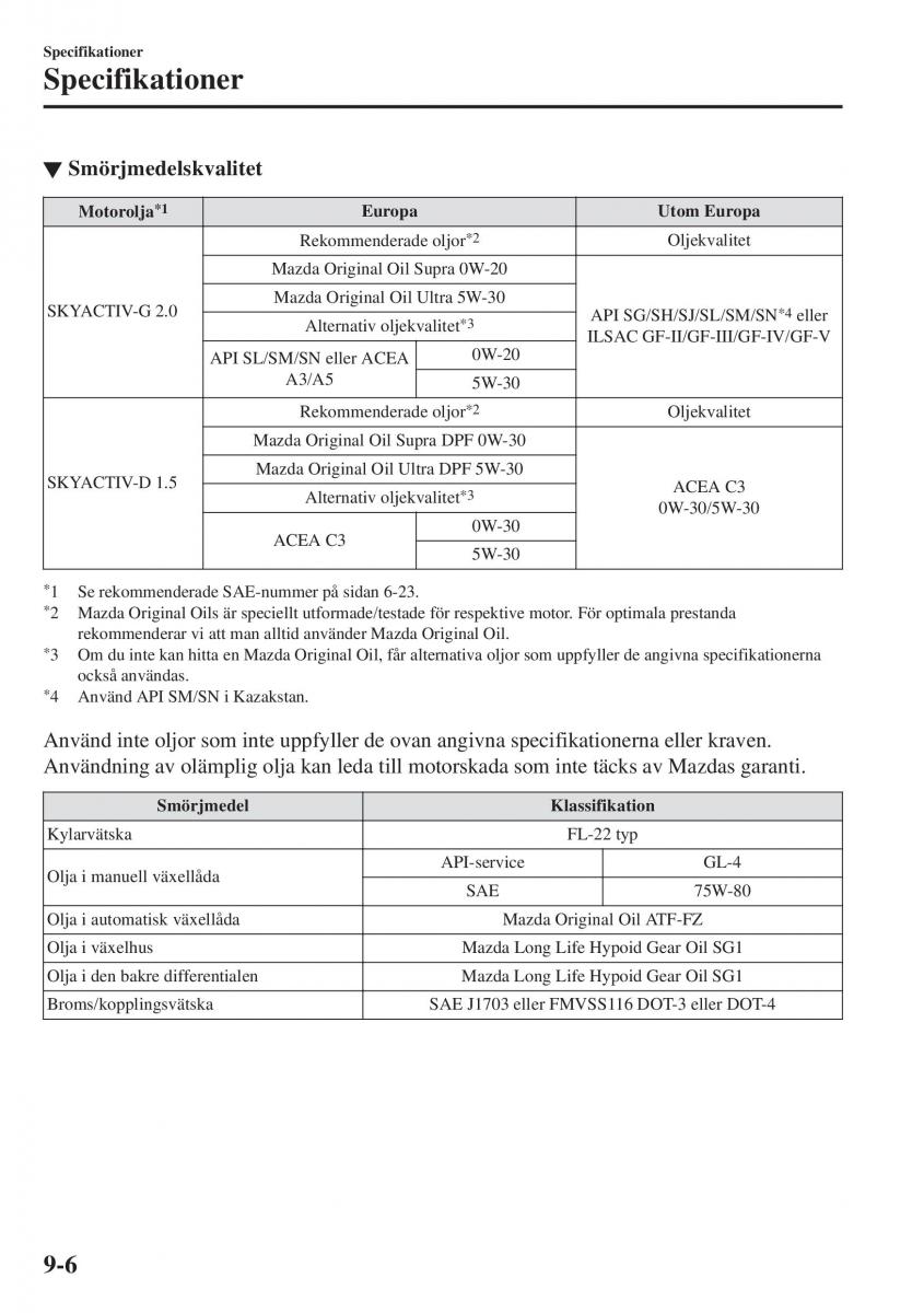 Mazda CX 3 instruktionsbok / page 614