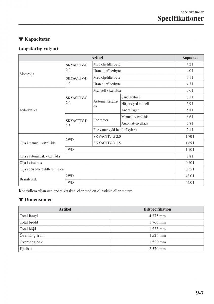 Mazda CX 3 instruktionsbok / page 615