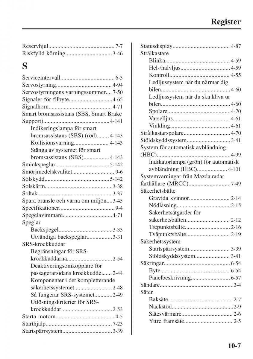 Mazda CX 3 instruktionsbok / page 635