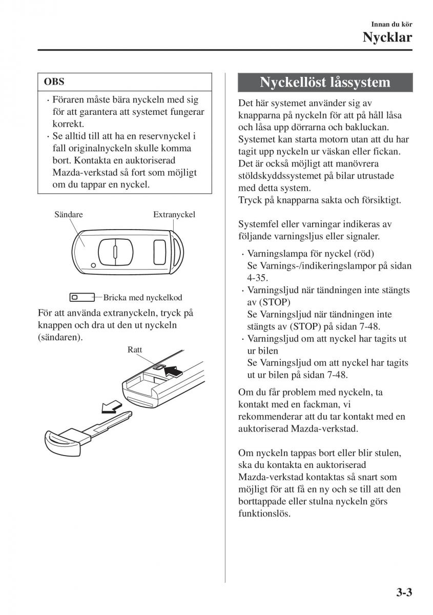 Mazda CX 3 instruktionsbok / page 79