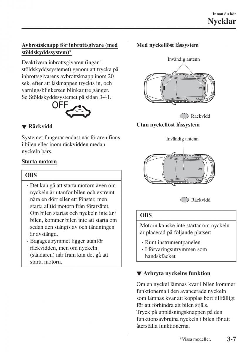 Mazda CX 3 instruktionsbok / page 83