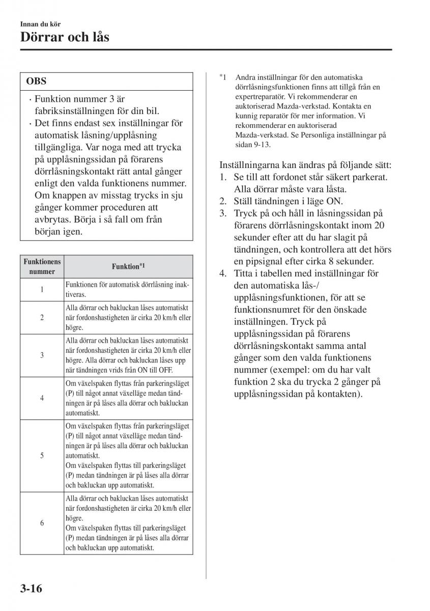 Mazda CX 3 instruktionsbok / page 92