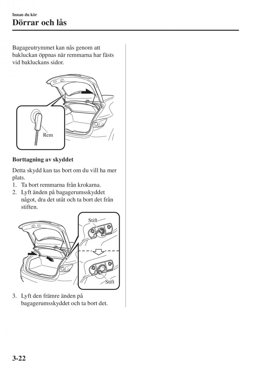 Mazda CX 3 instruktionsbok / page 98