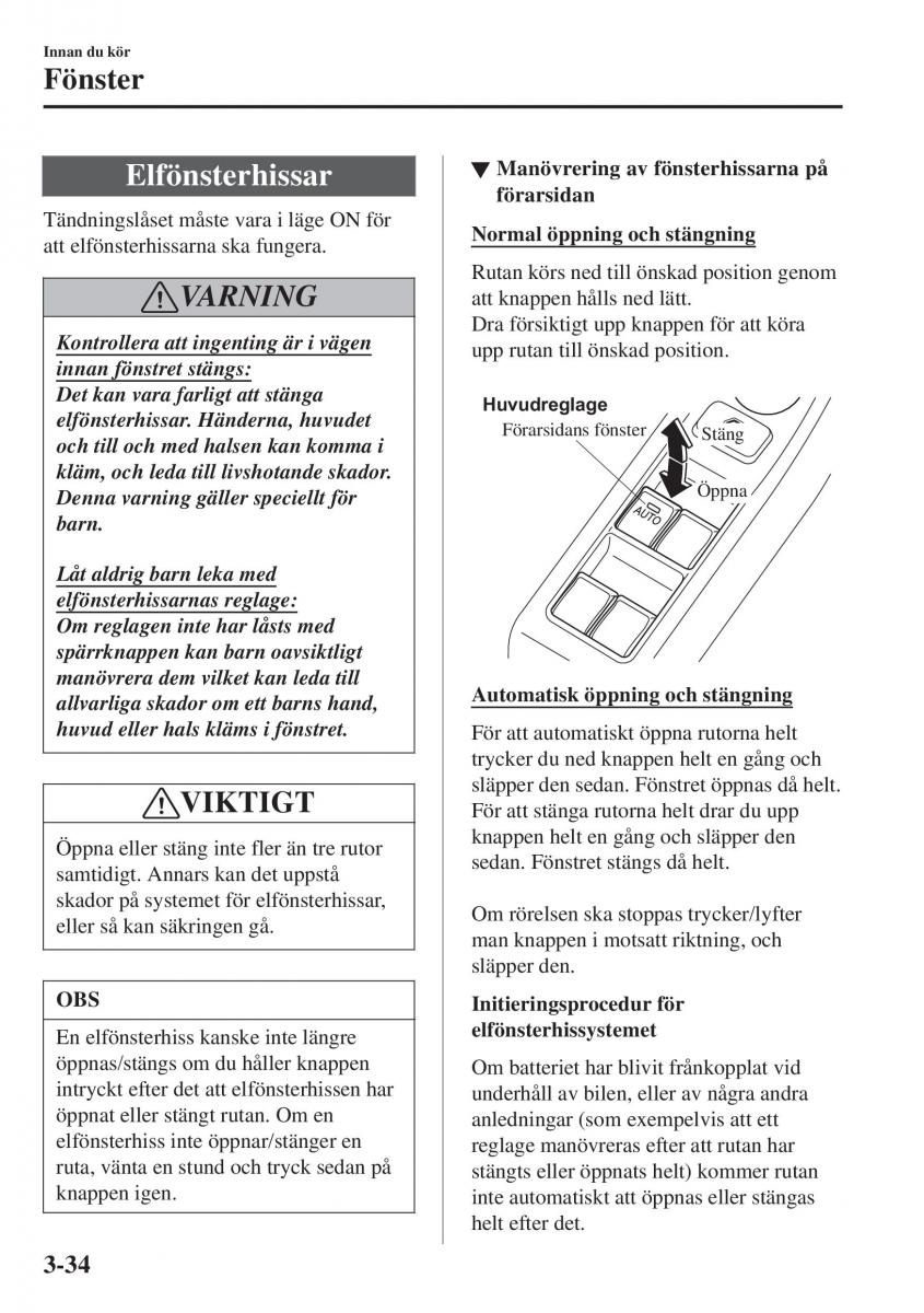 Mazda CX 3 instruktionsbok / page 110