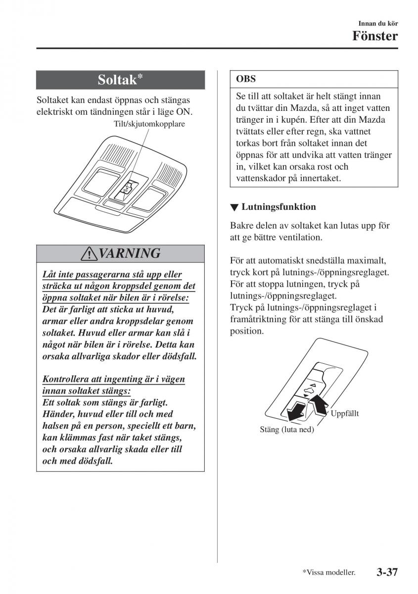 Mazda CX 3 instruktionsbok / page 113