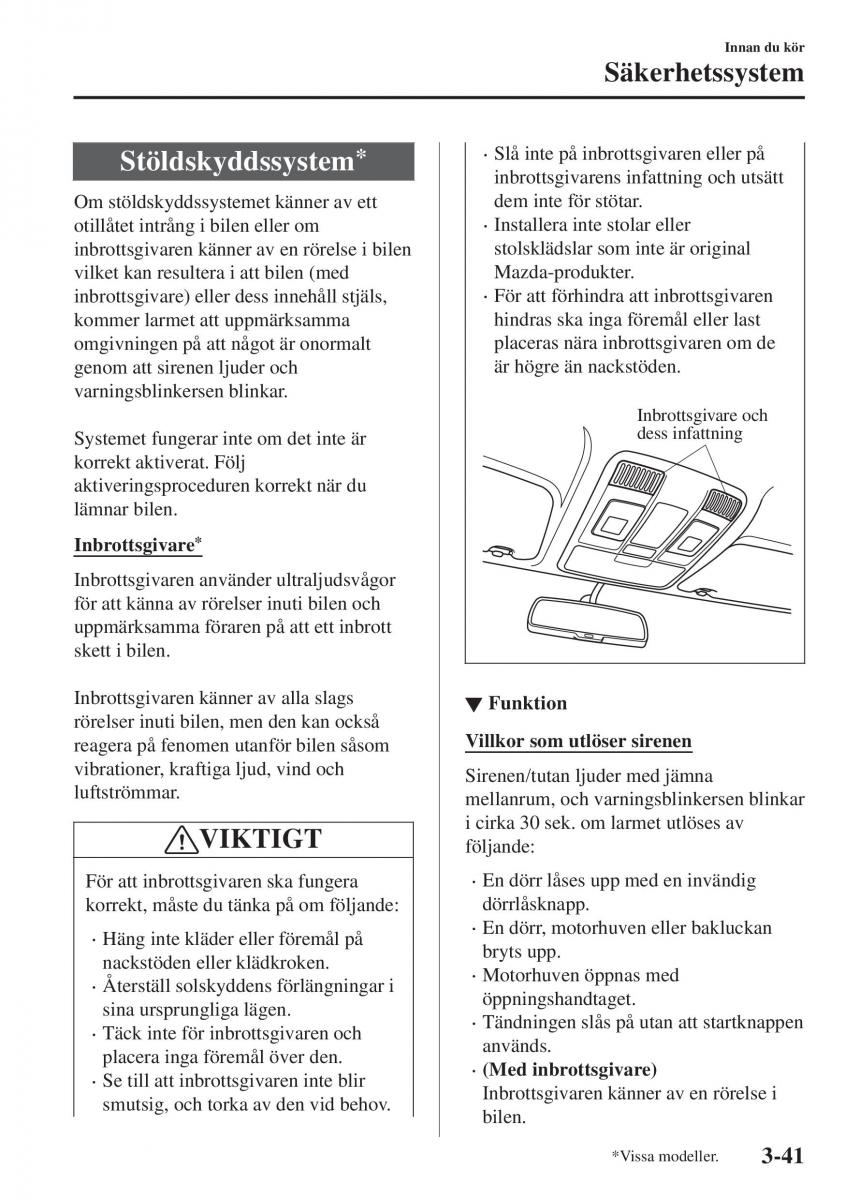 Mazda CX 3 instruktionsbok / page 117