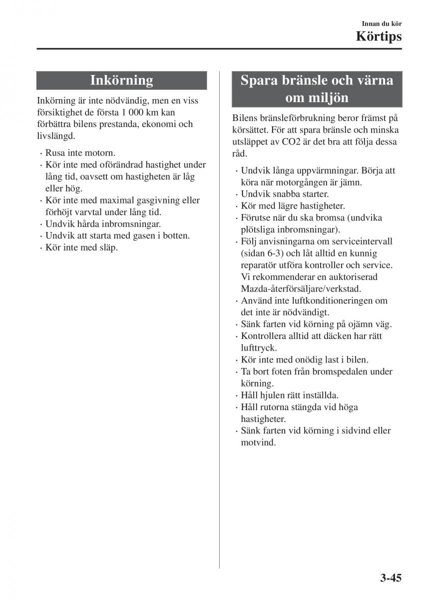 Mazda CX 3 instruktionsbok / page 121