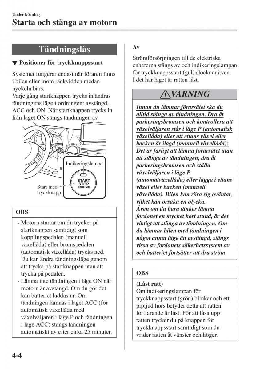 Mazda CX 3 instruktionsbok / page 140