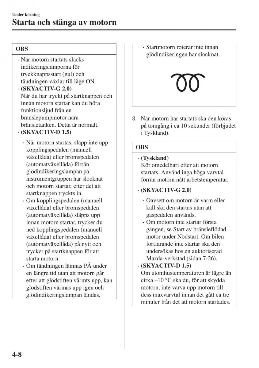 Mazda CX 3 instruktionsbok / page 144