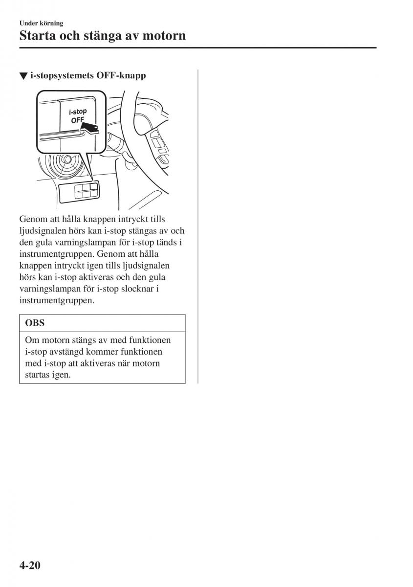 Mazda CX 3 instruktionsbok / page 156