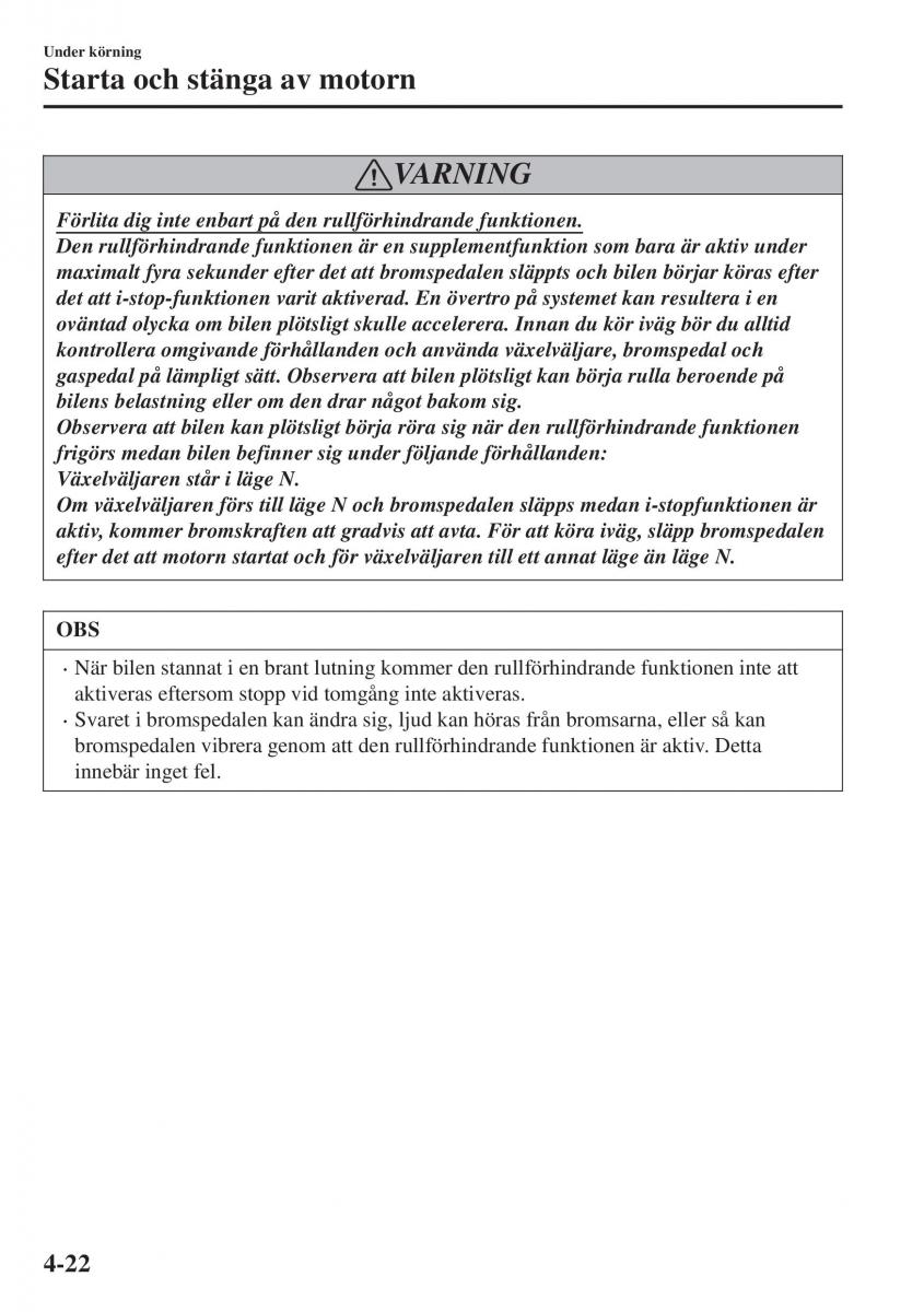 Mazda CX 3 instruktionsbok / page 158