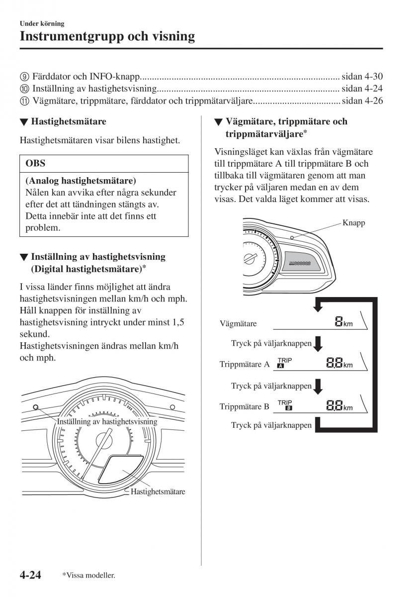 Mazda CX 3 instruktionsbok / page 160