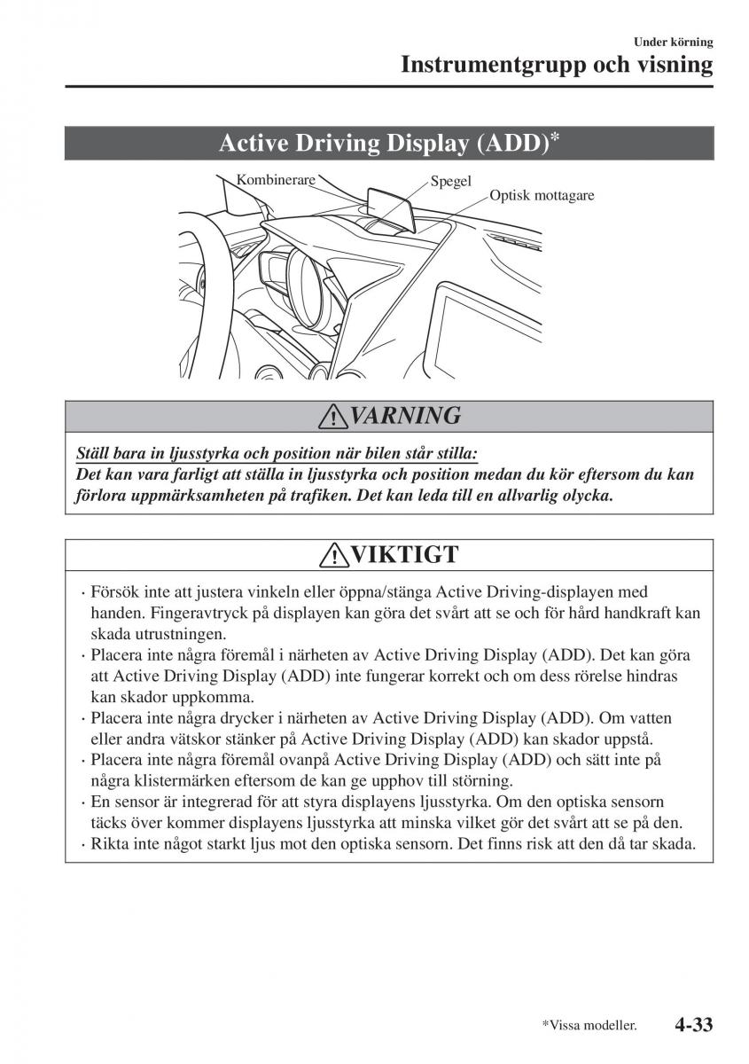 Mazda CX 3 instruktionsbok / page 169