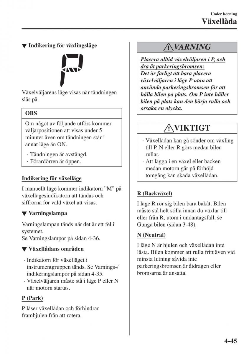 Mazda CX 3 instruktionsbok / page 181