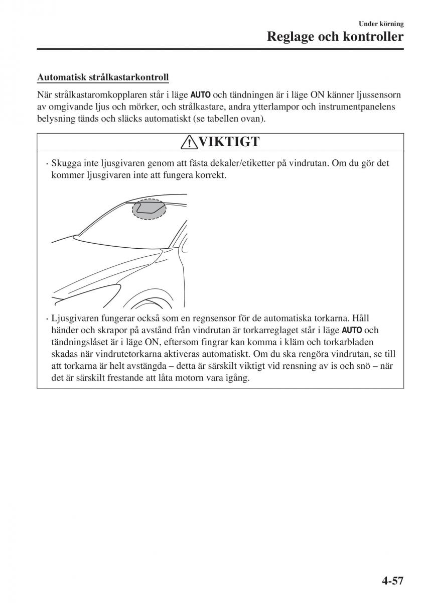 Mazda CX 3 instruktionsbok / page 193