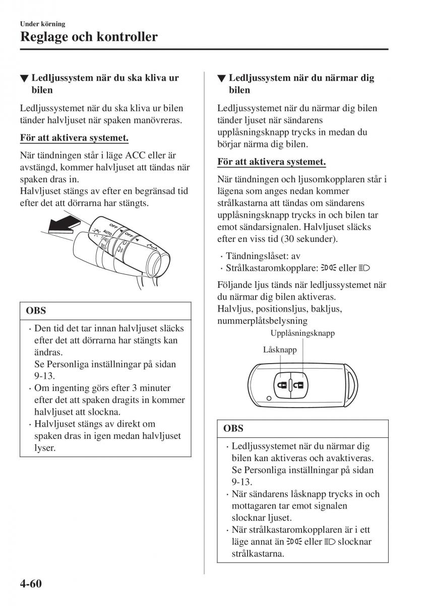 Mazda CX 3 instruktionsbok / page 196