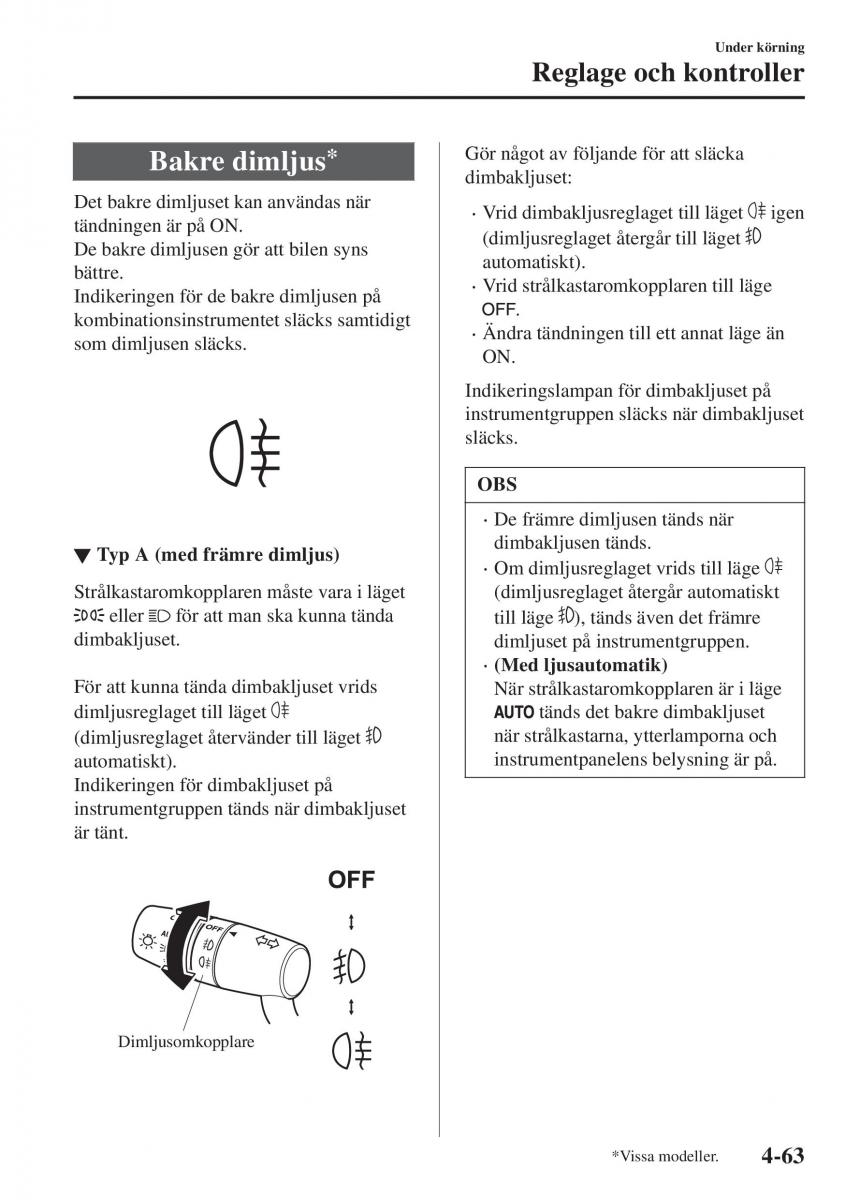 Mazda CX 3 instruktionsbok / page 199