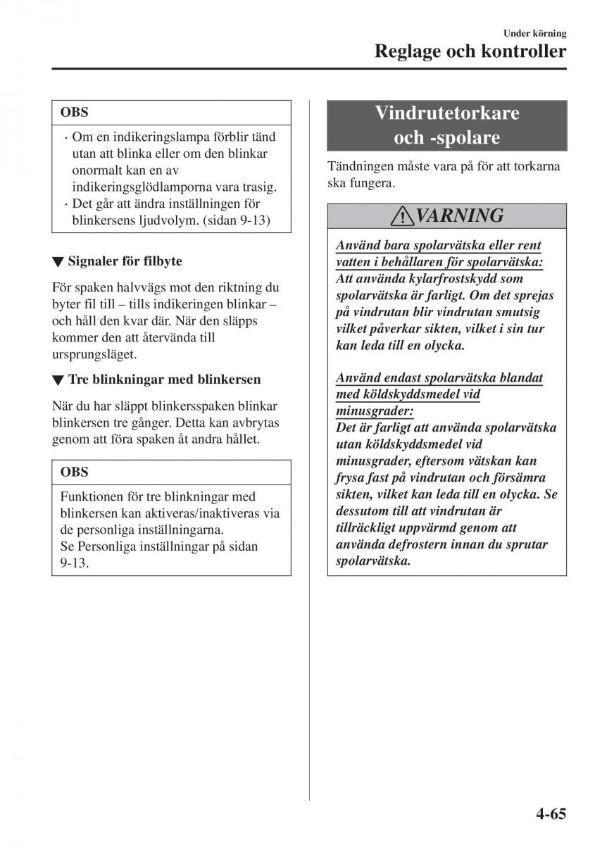 Mazda CX 3 instruktionsbok / page 201