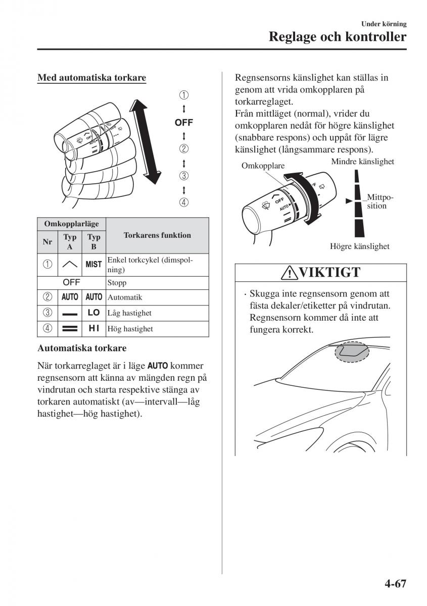 Mazda CX 3 instruktionsbok / page 203