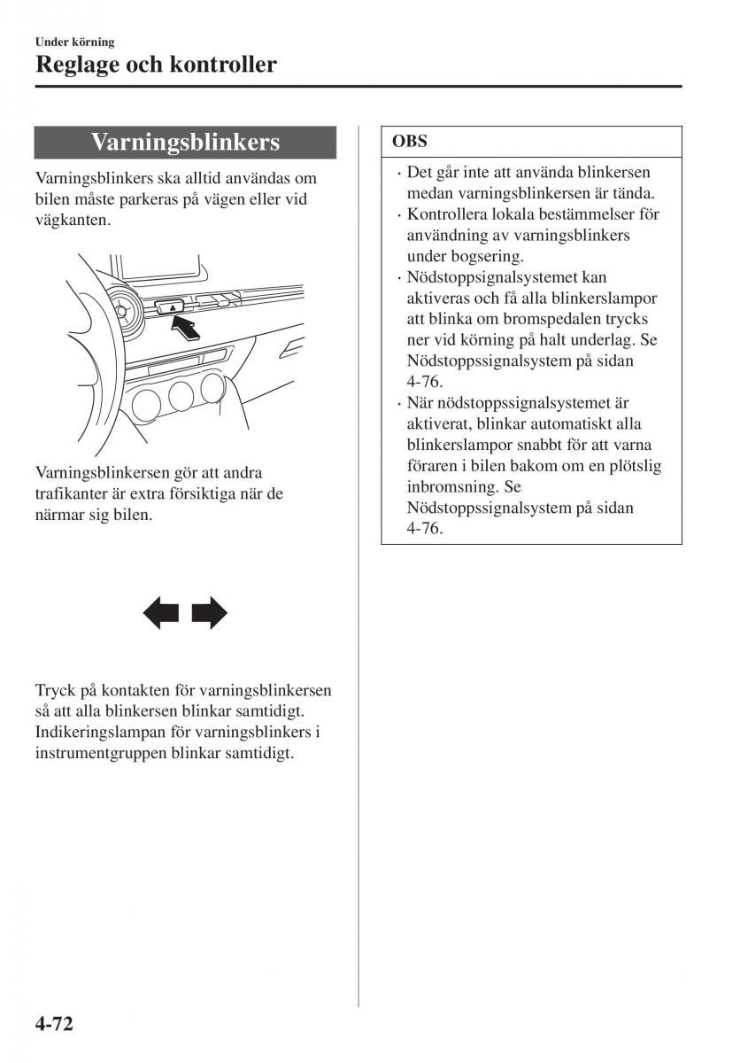 Mazda CX 3 instruktionsbok / page 208