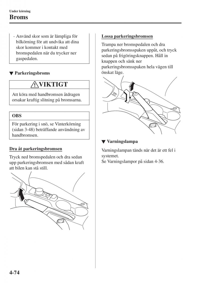 Mazda CX 3 instruktionsbok / page 210