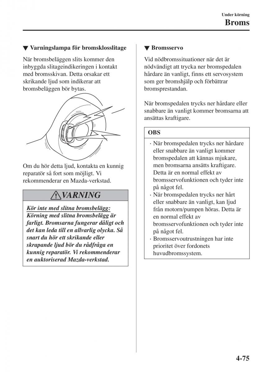 Mazda CX 3 instruktionsbok / page 211