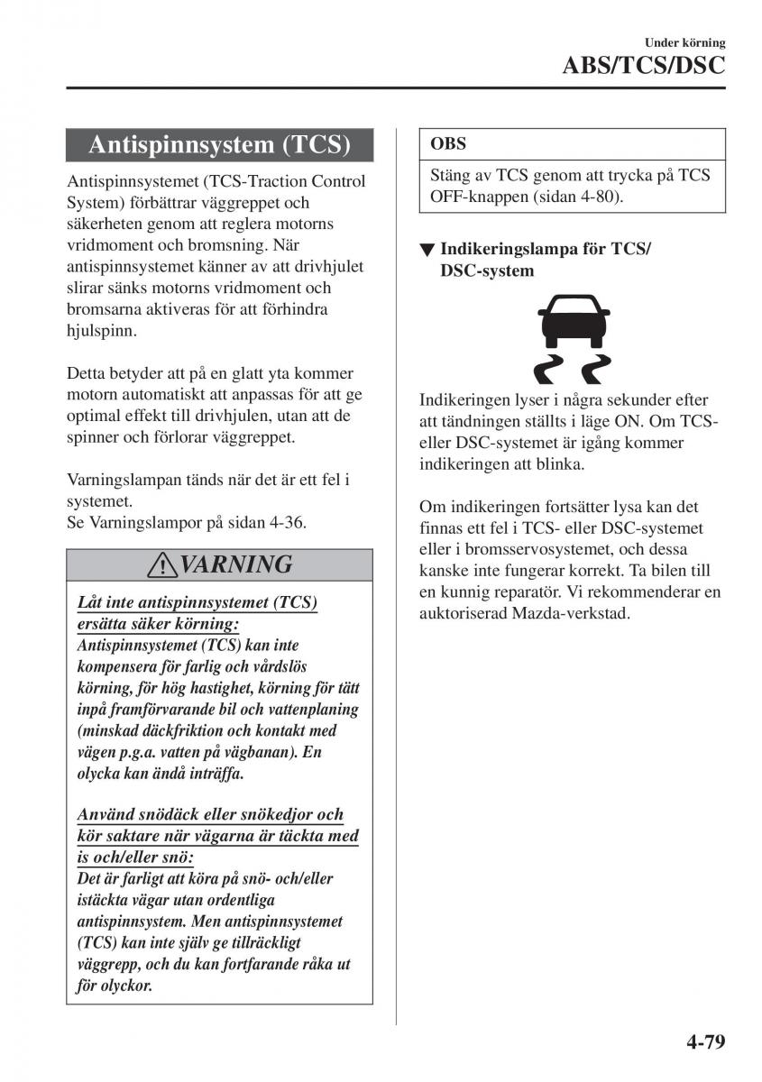 Mazda CX 3 instruktionsbok / page 215