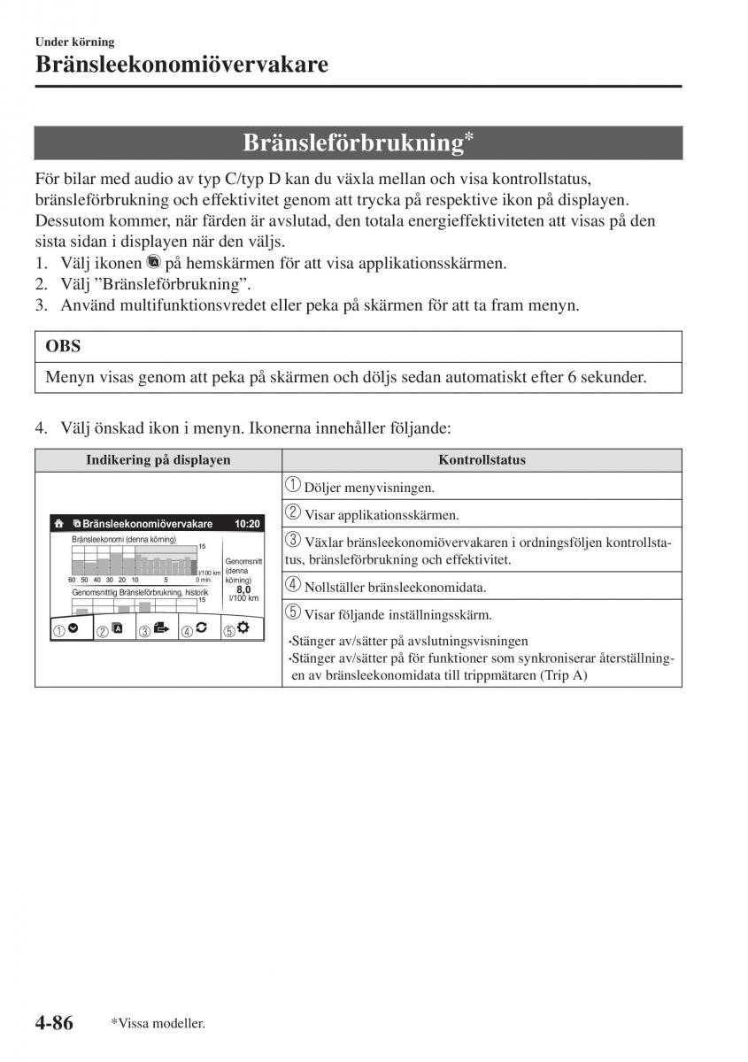 Mazda CX 3 instruktionsbok / page 222