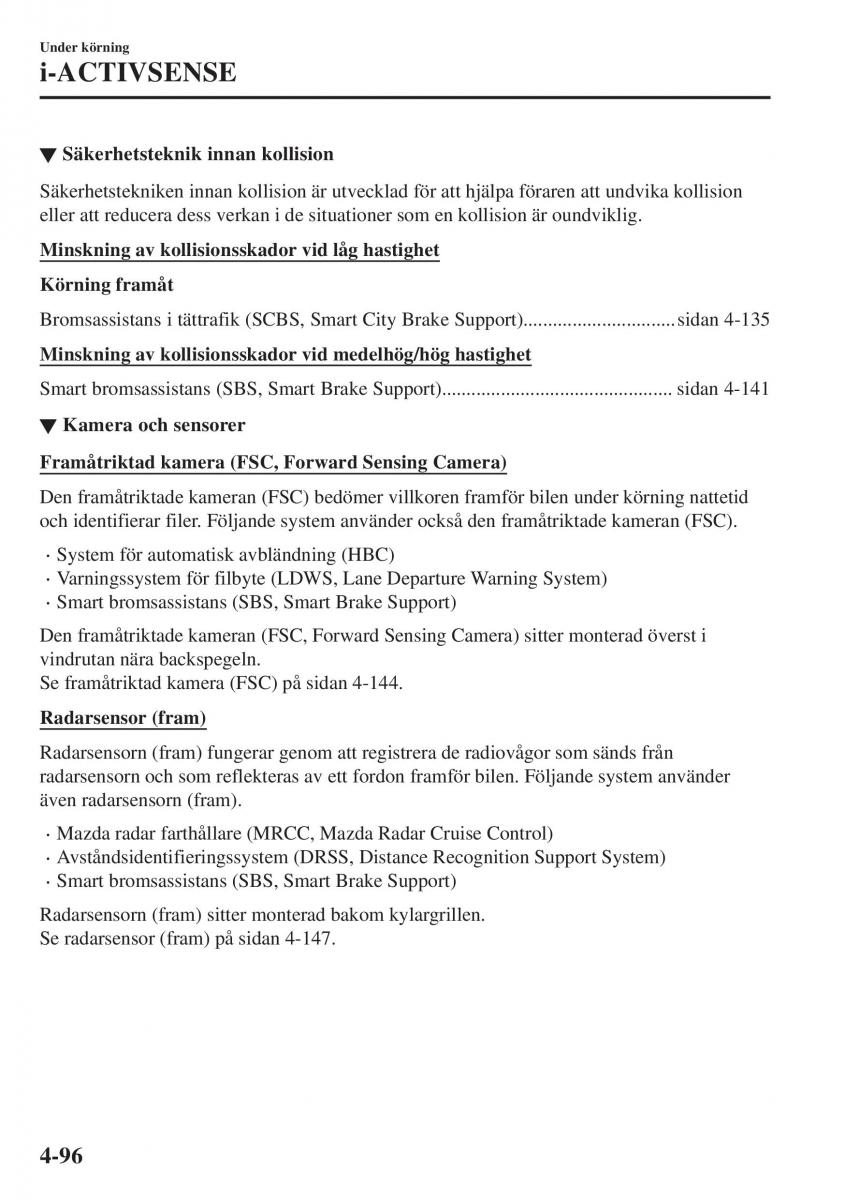 Mazda CX 3 instruktionsbok / page 232