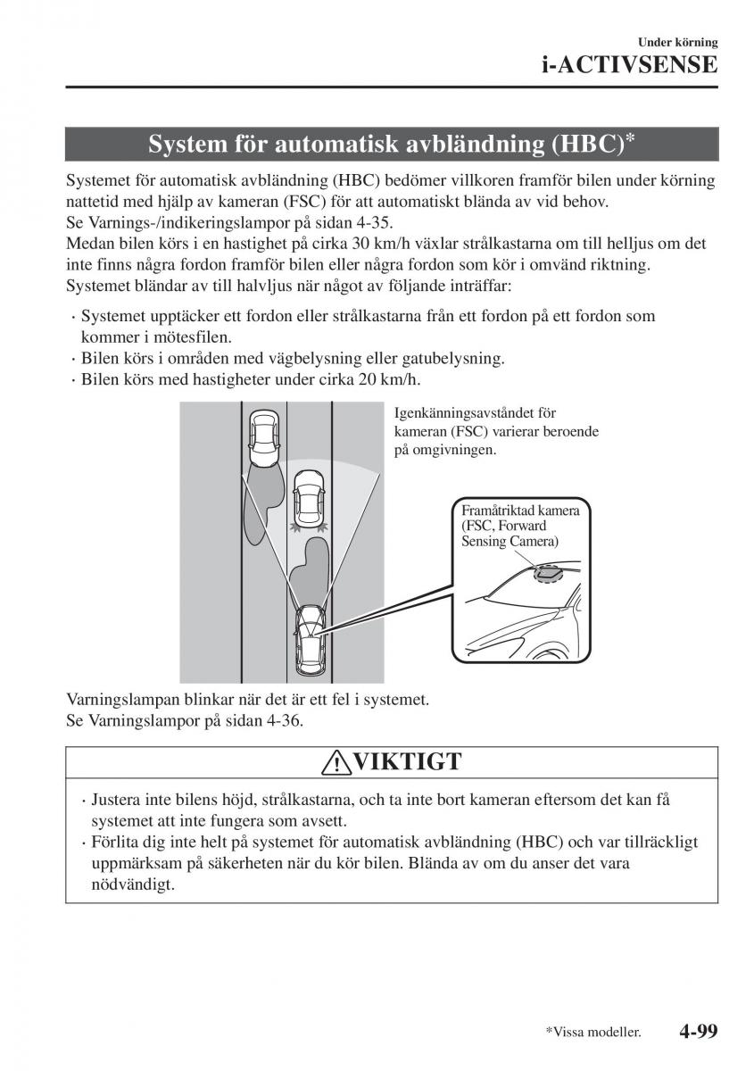 Mazda CX 3 instruktionsbok / page 235