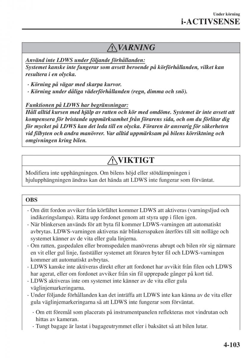 Mazda CX 3 instruktionsbok / page 239