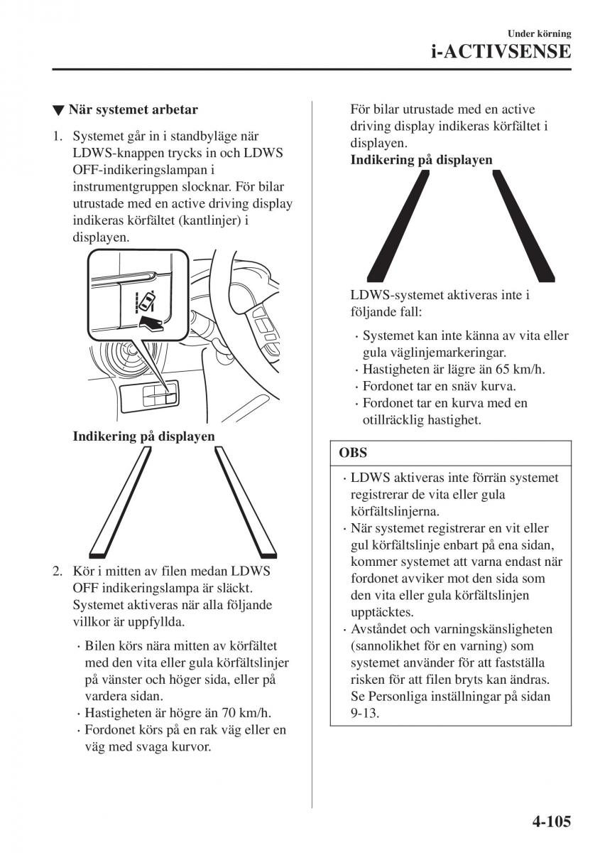 Mazda CX 3 instruktionsbok / page 241