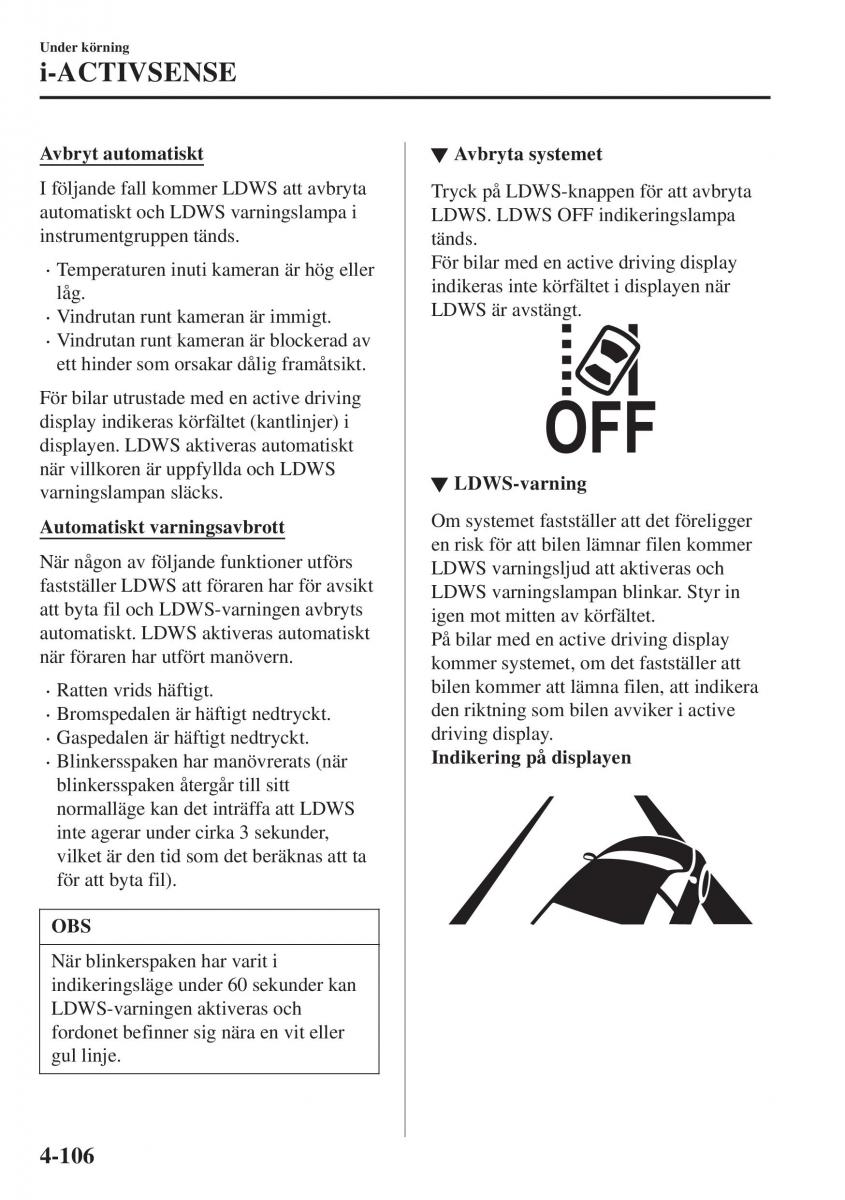 Mazda CX 3 instruktionsbok / page 242