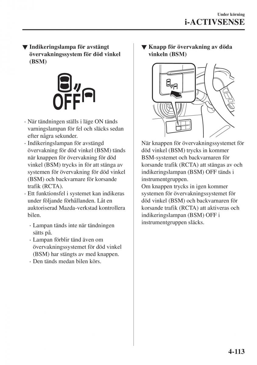 Mazda CX 3 instruktionsbok / page 249