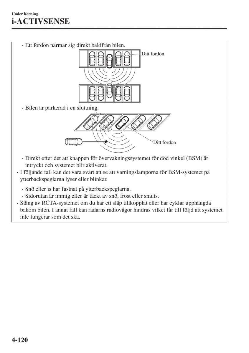 Mazda CX 3 instruktionsbok / page 256