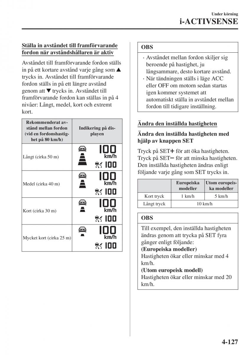 Mazda CX 3 instruktionsbok / page 263