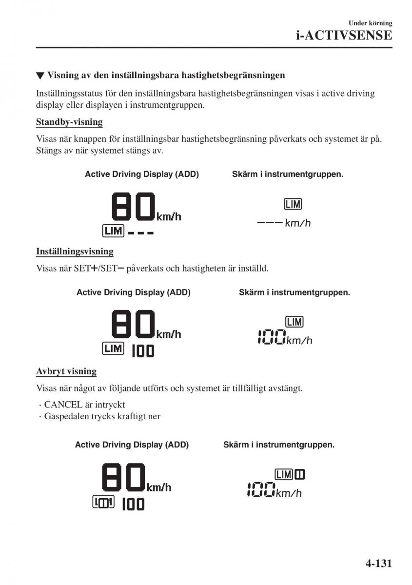 Mazda CX 3 instruktionsbok / page 267