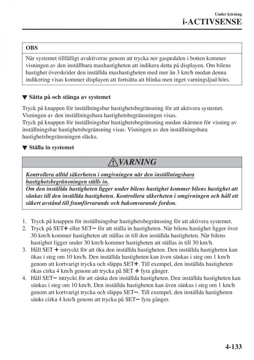 Mazda CX 3 instruktionsbok / page 269