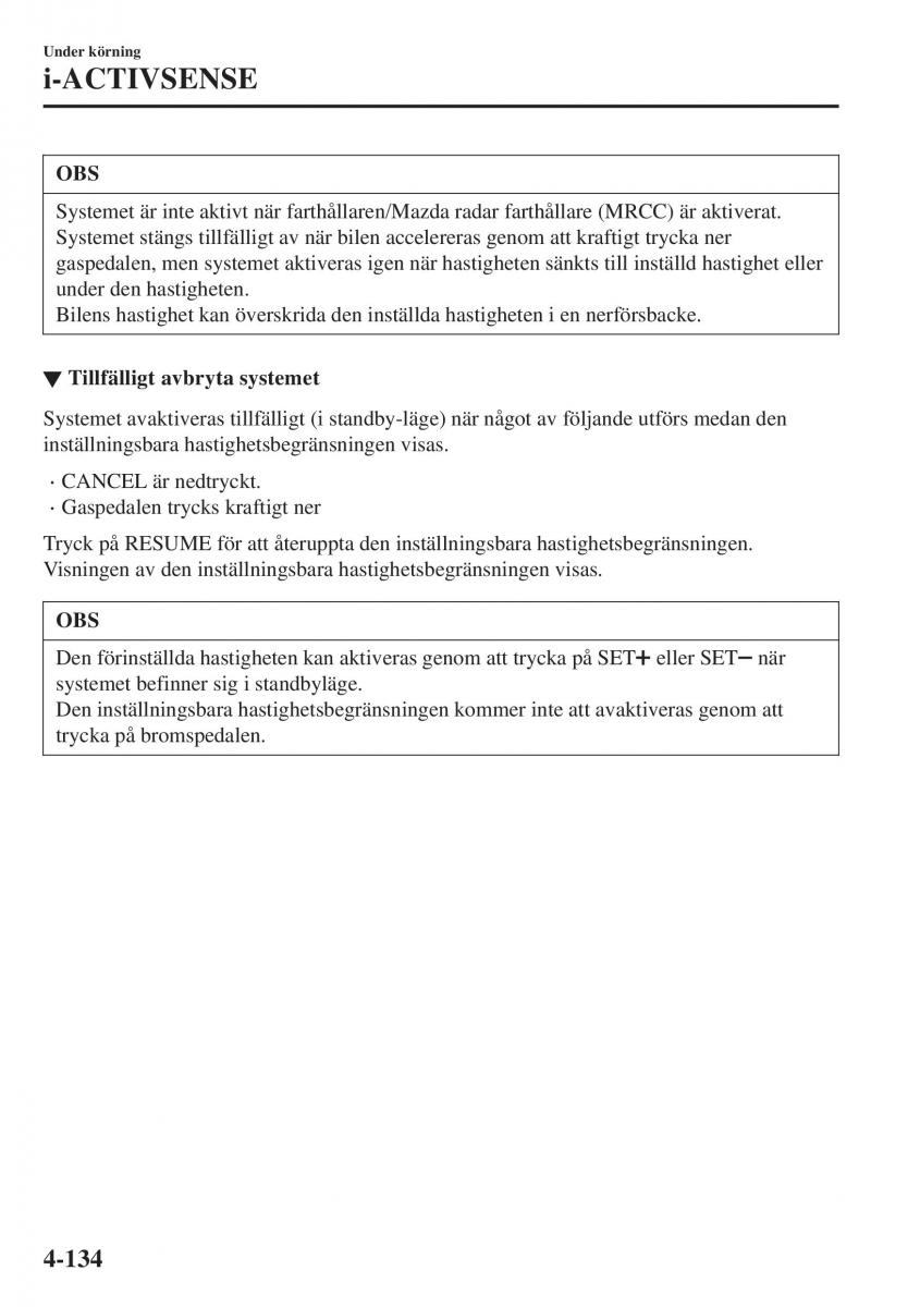 Mazda CX 3 instruktionsbok / page 270