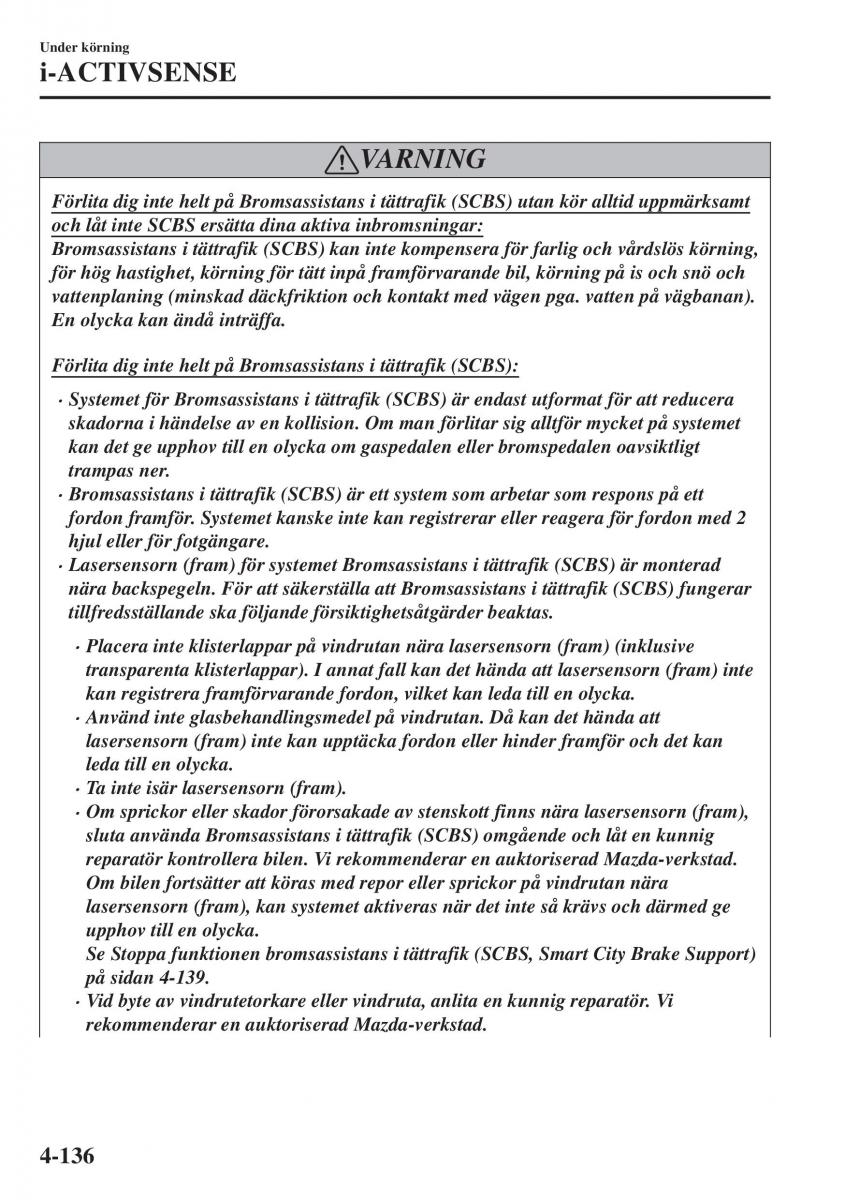 Mazda CX 3 instruktionsbok / page 272