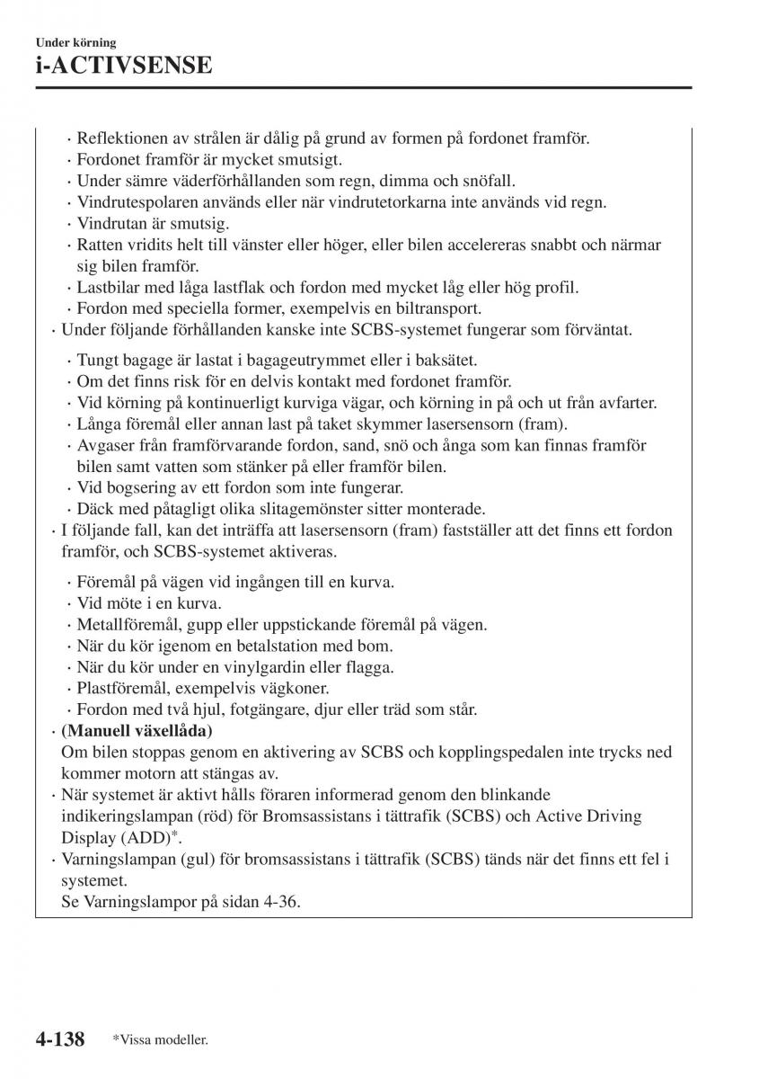 Mazda CX 3 instruktionsbok / page 274