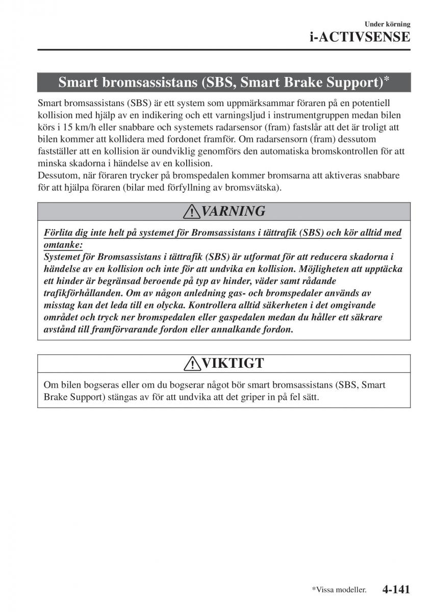 Mazda CX 3 instruktionsbok / page 277