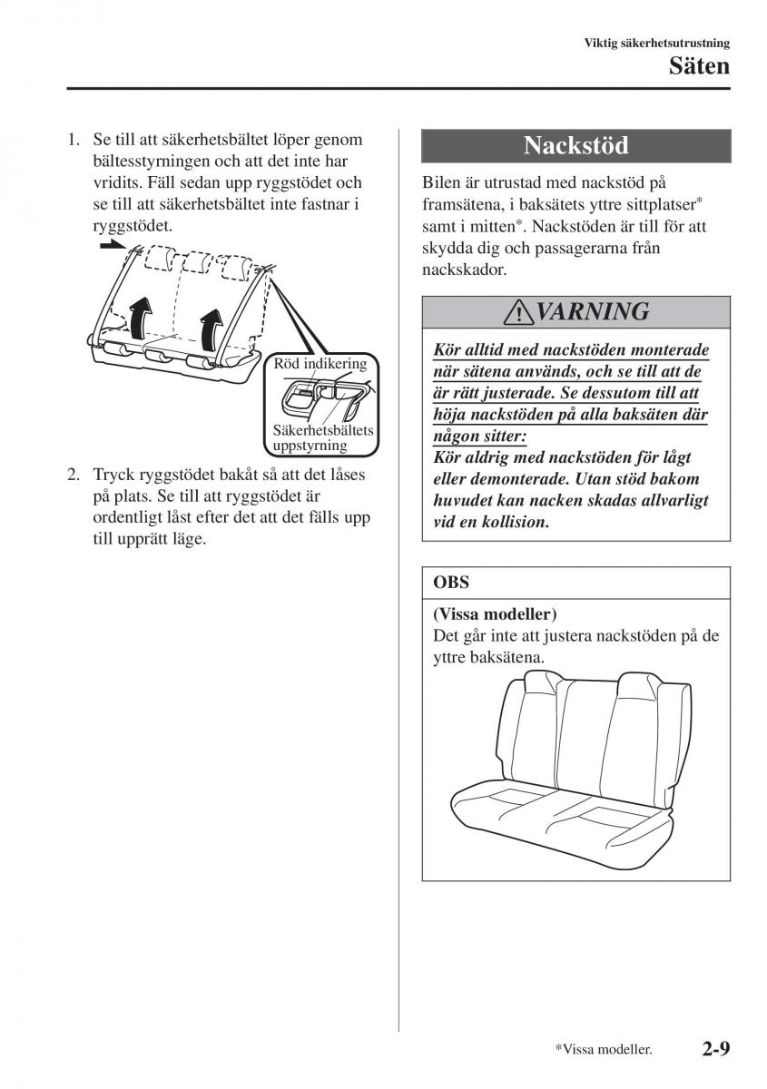 Mazda CX 3 instruktionsbok / page 29