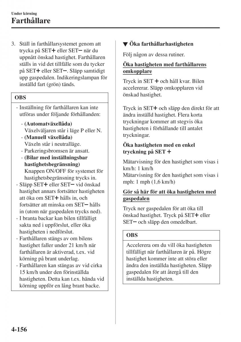 Mazda CX 3 instruktionsbok / page 292