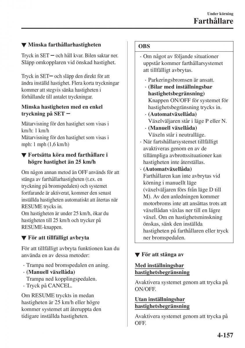 Mazda CX 3 instruktionsbok / page 293