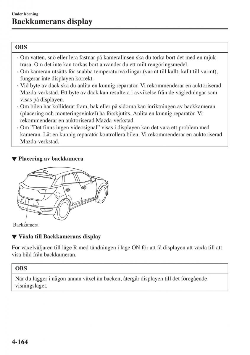 Mazda CX 3 instruktionsbok / page 300