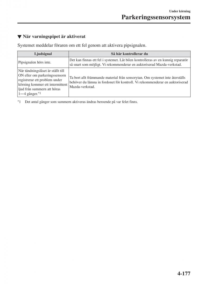 Mazda CX 3 instruktionsbok / page 313