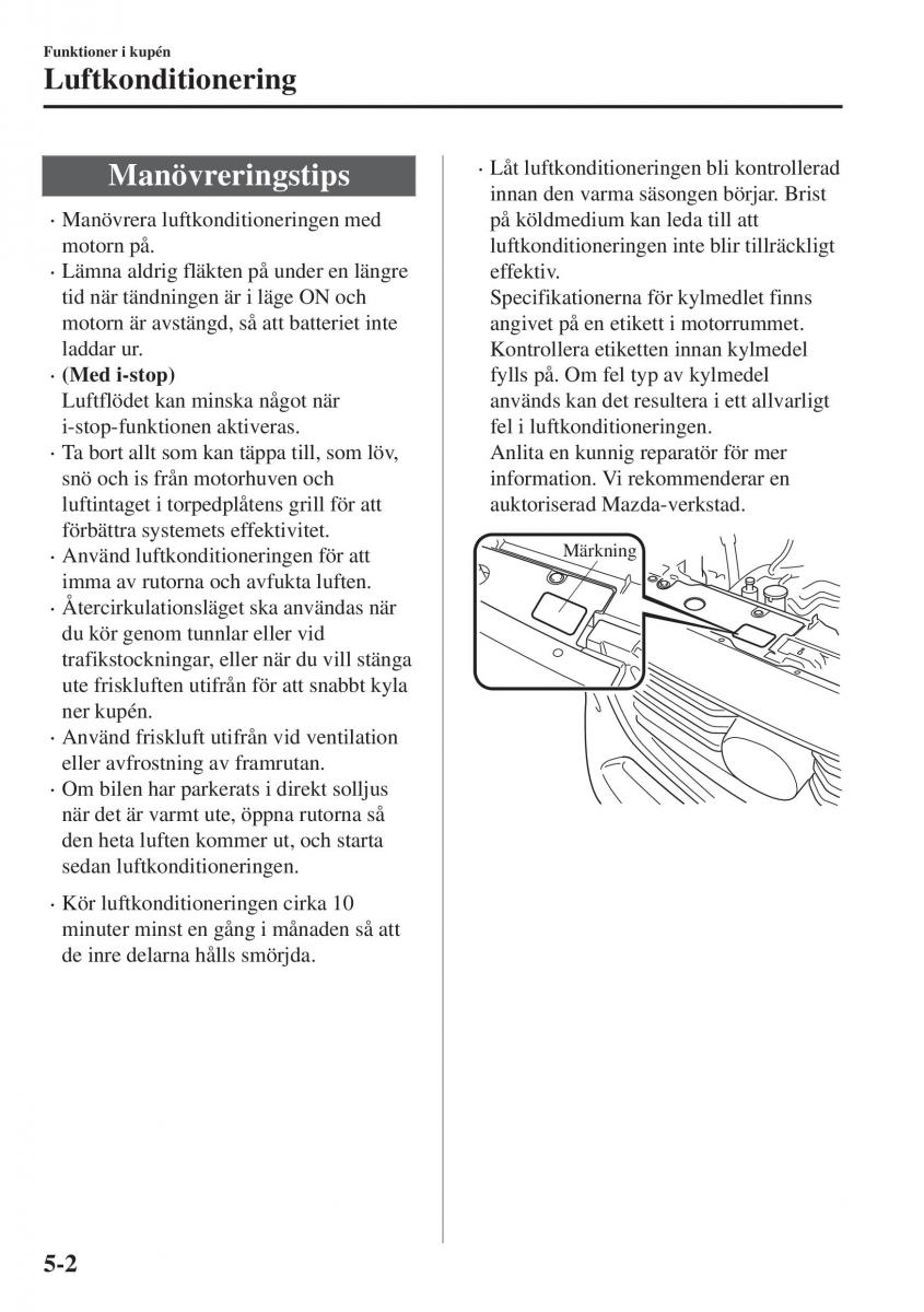 Mazda CX 3 instruktionsbok / page 316