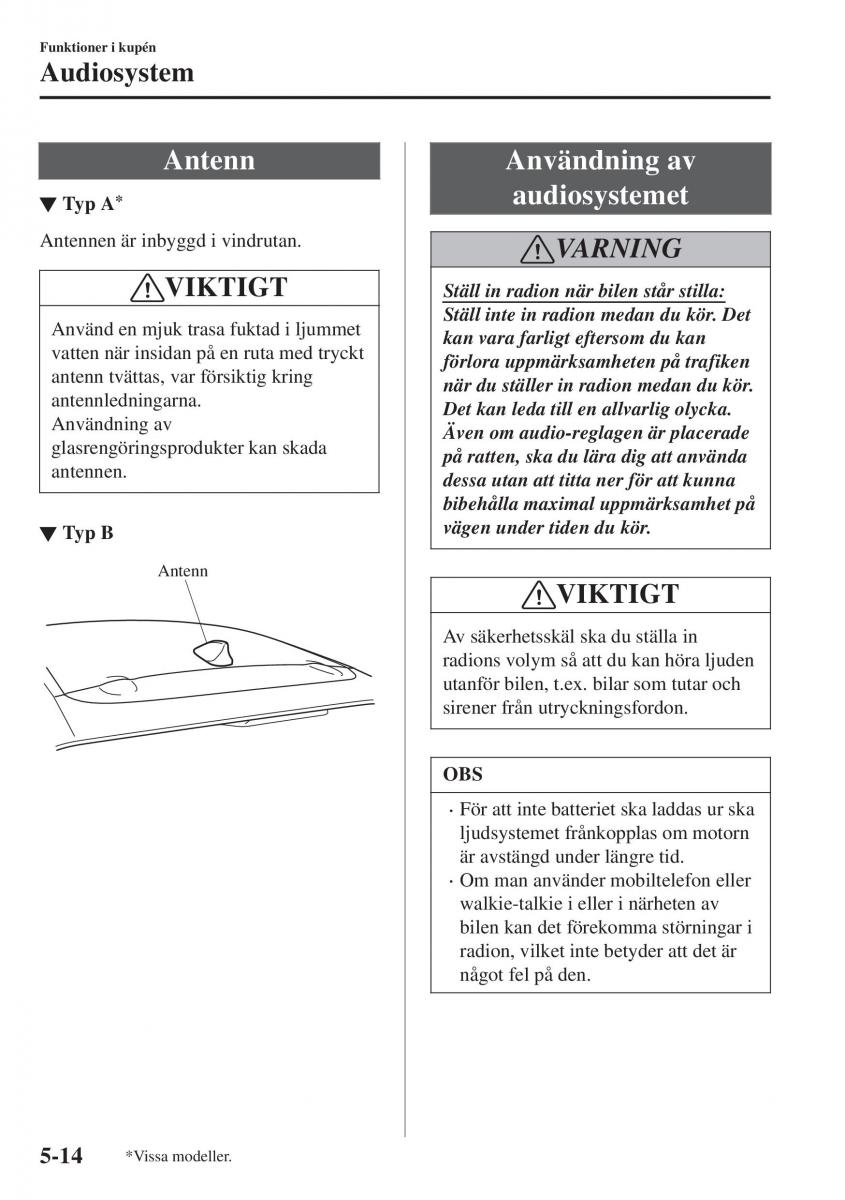 Mazda CX 3 instruktionsbok / page 328