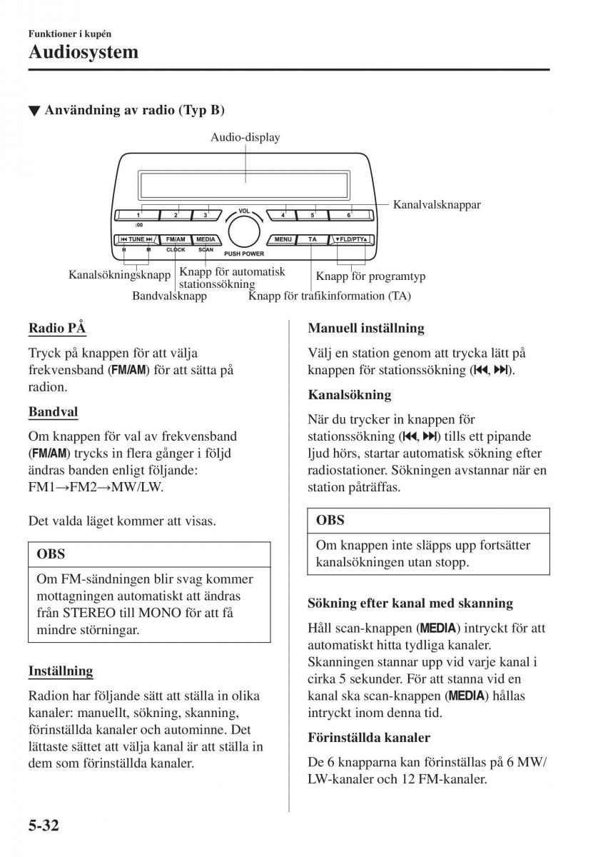 Mazda CX 3 instruktionsbok / page 346